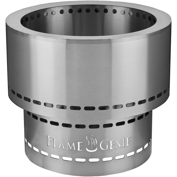 Flame Genie Wood Pellet Fire Pit (Stainless Steel) FG-16-SS